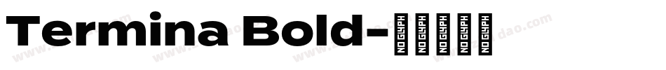 Termina Bold字体转换